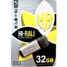 Флеш  Hi-Rali 32GB STARK series Silver
