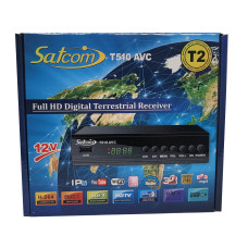 Т2 ресивер тюнер Satcom T-510  AVC 12V