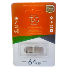 USB флеш T&G 104 Metal series Type C переходник 64GB