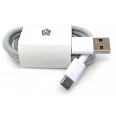 Шнур USB-typeC 1м. 6A медь белая