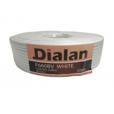  Кабель телевиз. Наружный белый   F660 (60жил) 100м