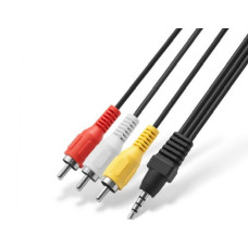 Кабель 3RCA-jack 3.5mm  1m. для Х96